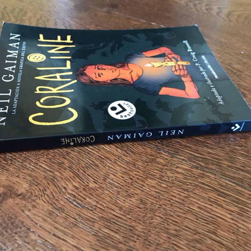 Coralline ~ Spanish Illustrated Novella Graphic Novel 2015 Edition YA Horror Fantasy Fiction *HTF*