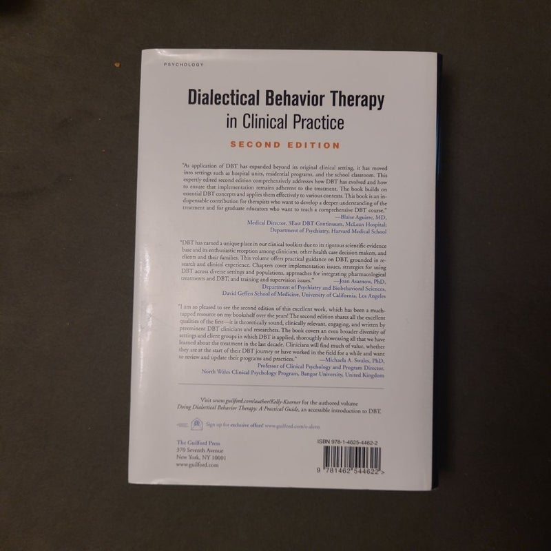 Dialectical Behavior Therapy in Clinical Practice