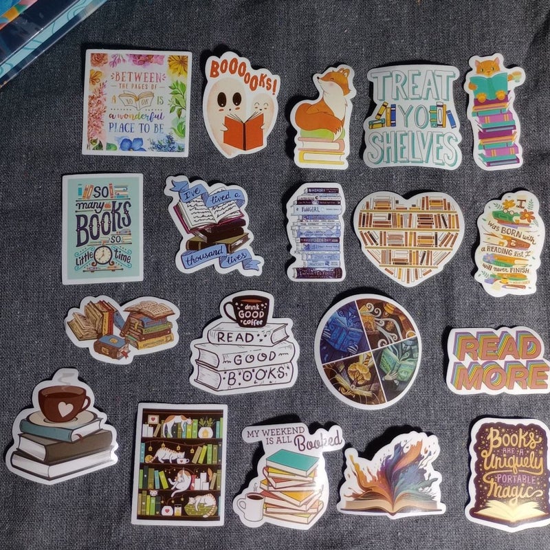 5x Bookish Stickers (Waterproof) by Na, Paperback