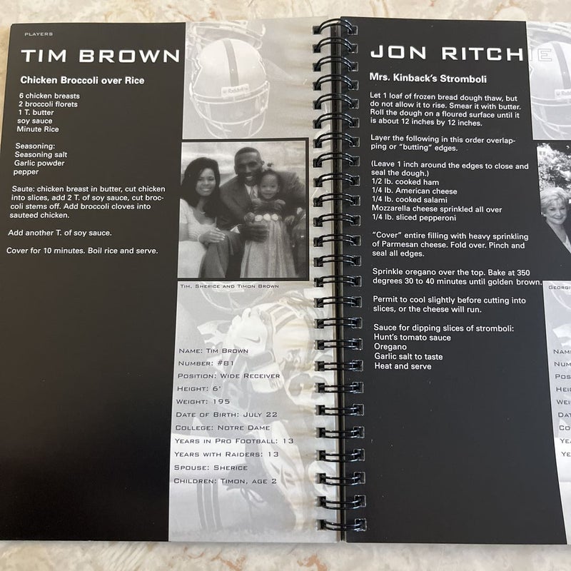 Just Cook Baby! Winning Recipes from Players, Coaches, and the Staff of the Oakland Raiders 