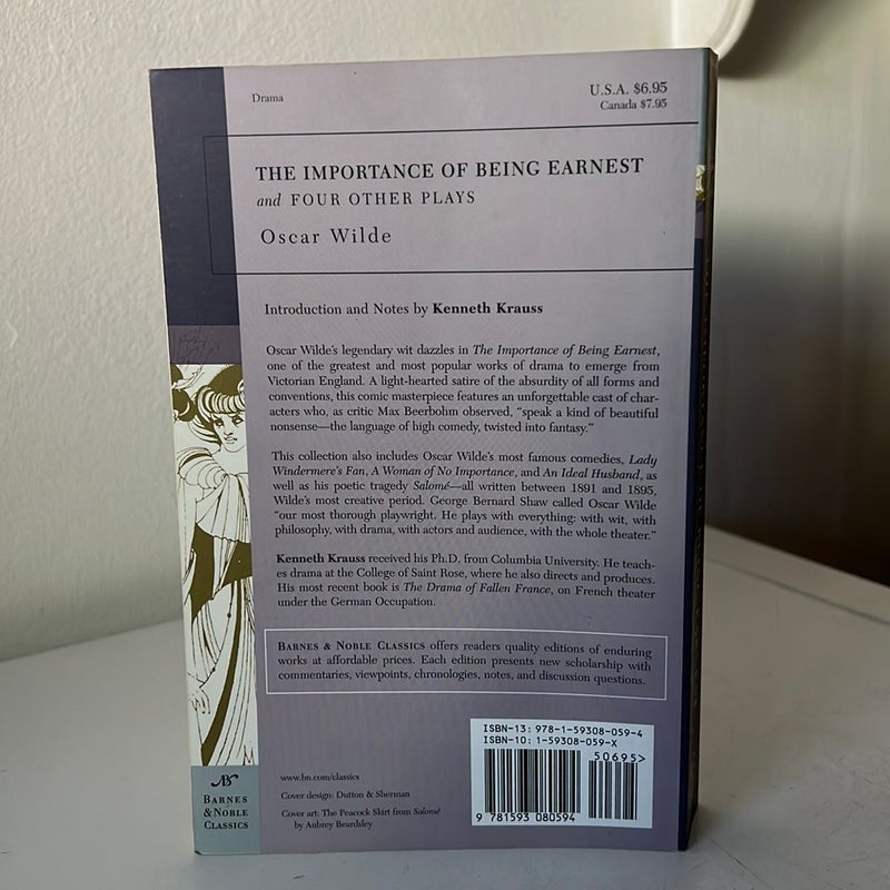 The Importance of Being Earnest and Four Other Plays