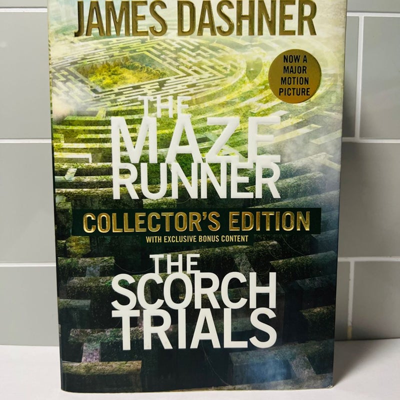 NEW AND AWESOME: The Maze Runner and The Scorch Trials Collector's Edition  by James Dashner!