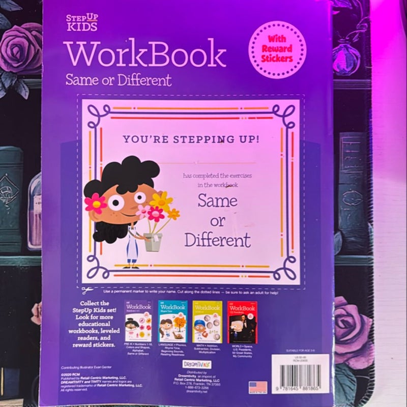 Pre-K Same or Different Step Up Kids Workbook
