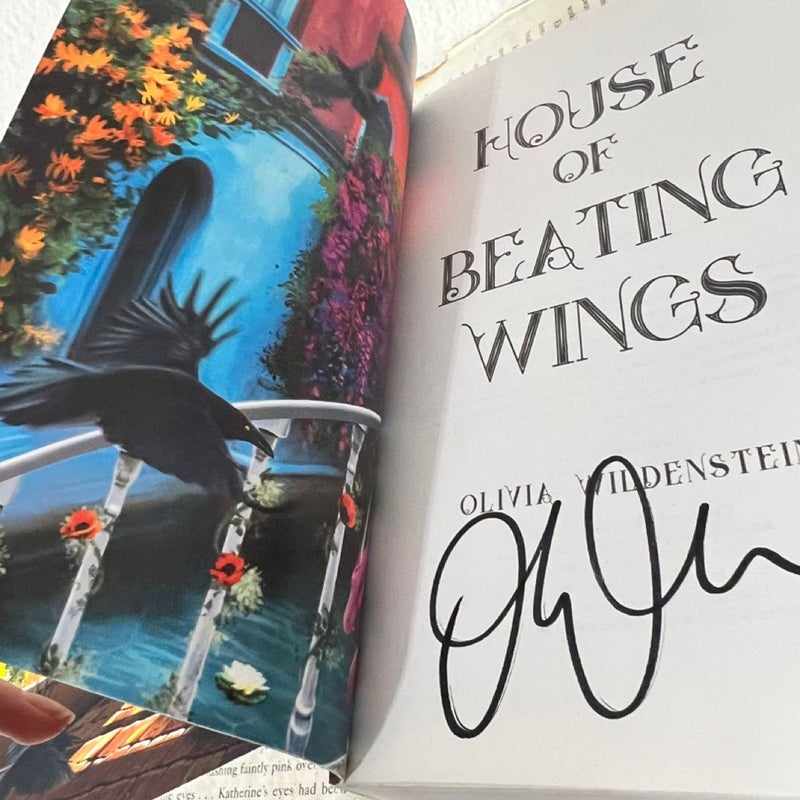 Signed House of Beating Wings by Olivia Wildenstein - Indie Cover