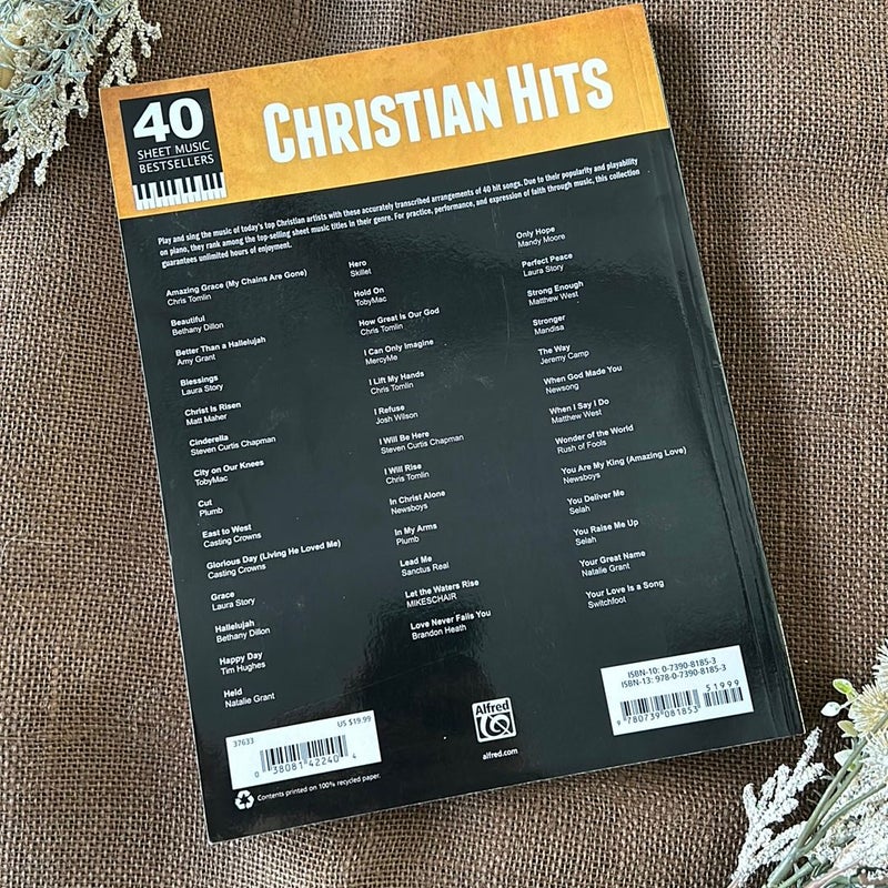 40 Sheet Music Bestsellers -- Christian Hits