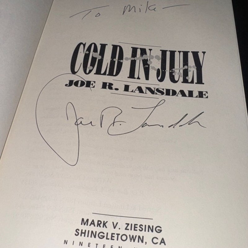 COLD IN JULY SIGNED