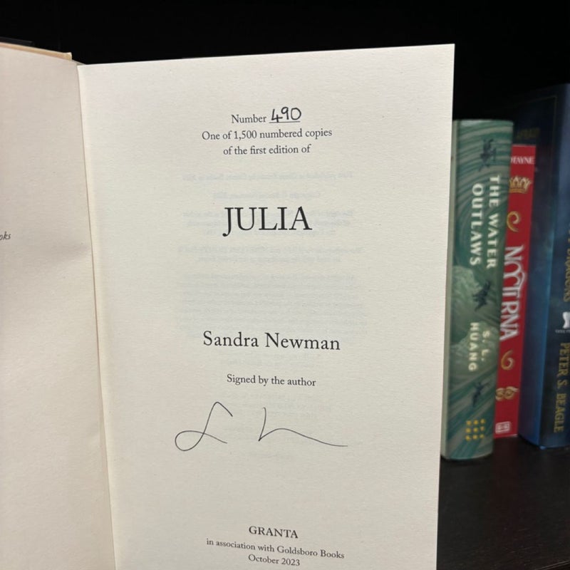 Julia SIGNED & NUMBERED FIRST EDITION