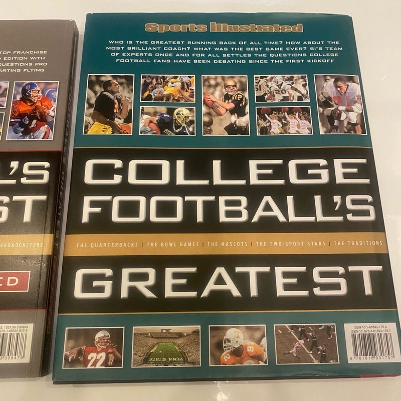 Bundle of Sports Illustrated Football Books