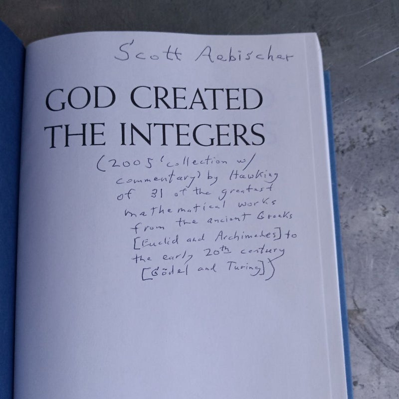 God Created the Integers