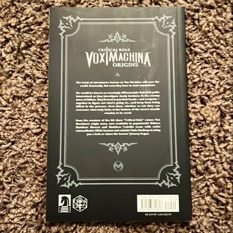 Critical Role Vox Machina: Origins Volume I