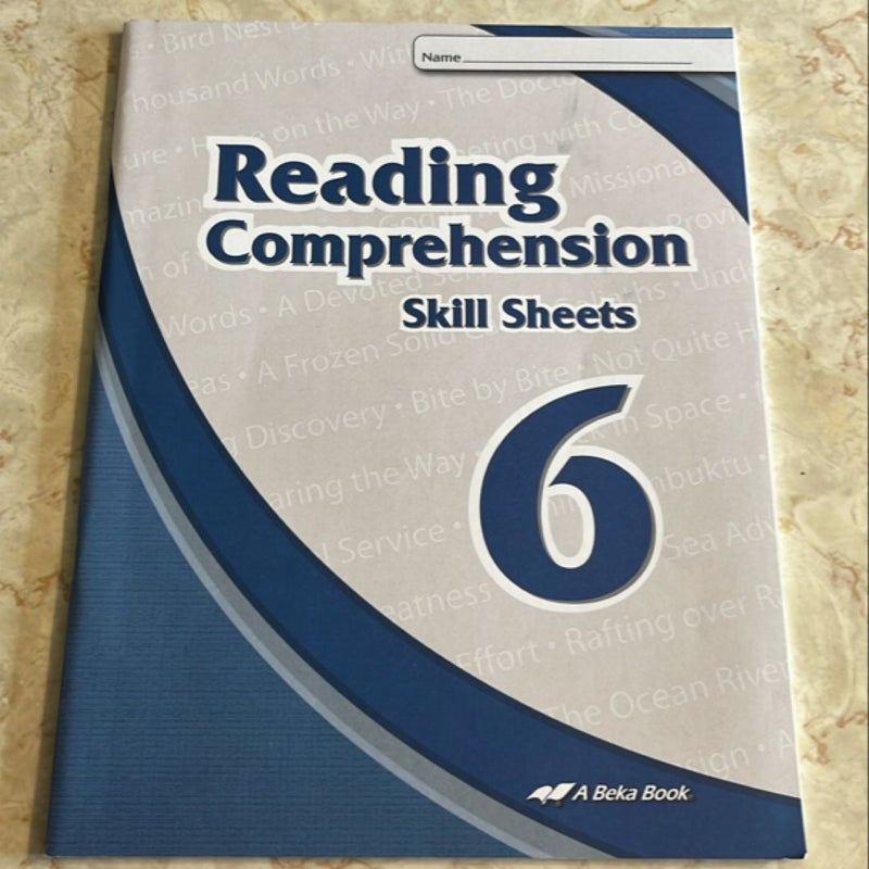 Reading Comprehension Skill Sheets 6