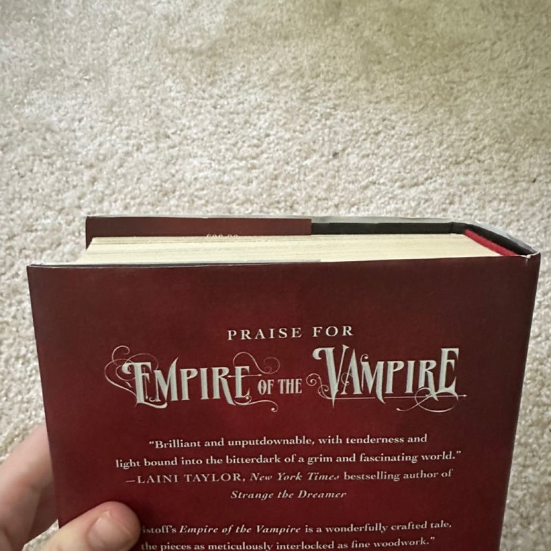 Empire of the Vampire barnes and noble signed first edition
