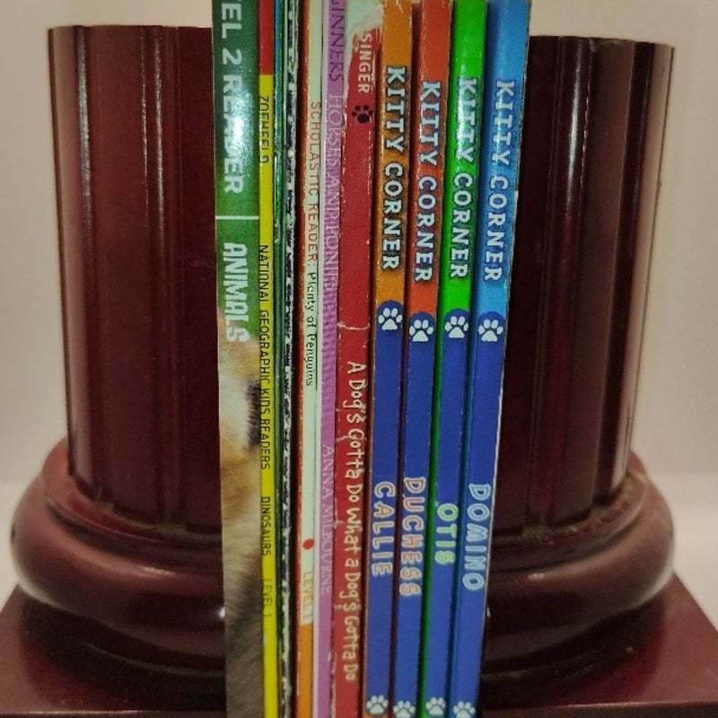 Lot of 12 Kids Animal Books  Dinosaurs, Cats, Dogs, Horses + More!