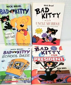 Bad Kitty by Nick Bruel Book Lot of 4 (Trade Paperback) 