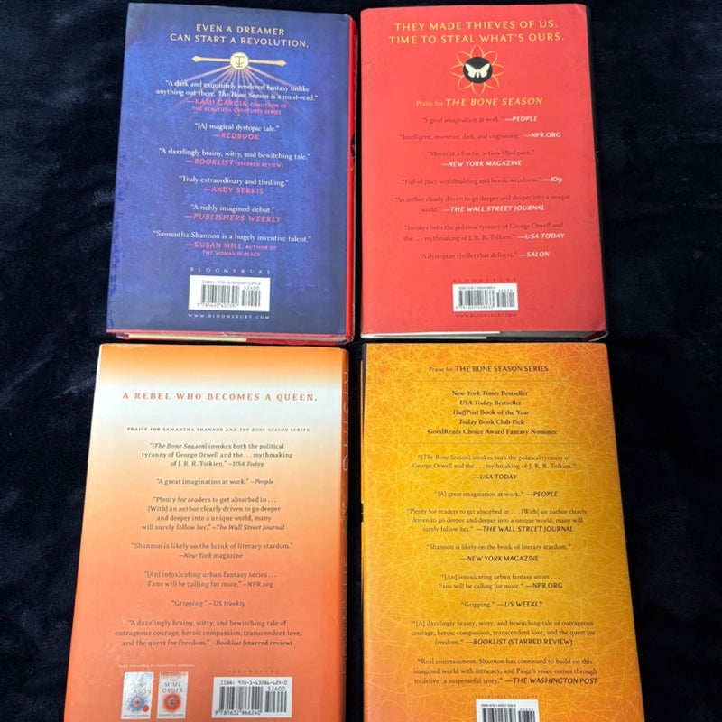 The Bone Season Series #1-4 by Samantha Shannon