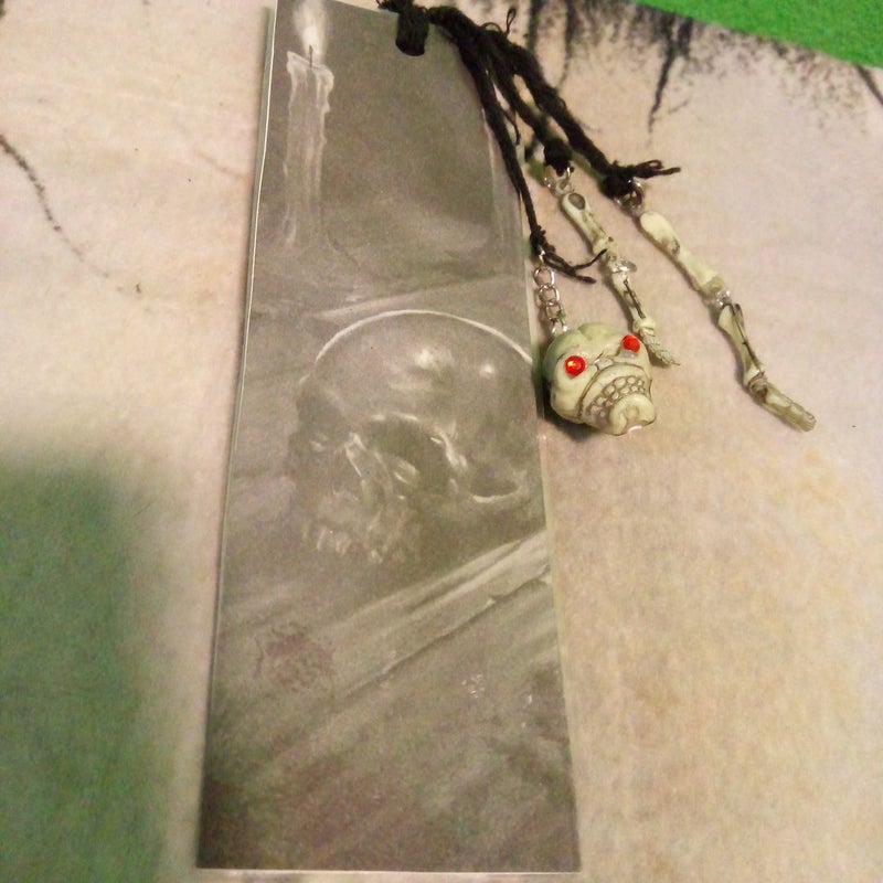 Skull & Candle Bookmark