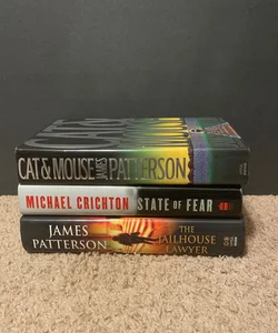 Hardback bundle - State of Fear, Cat & Mouse, the jail house lawyer 