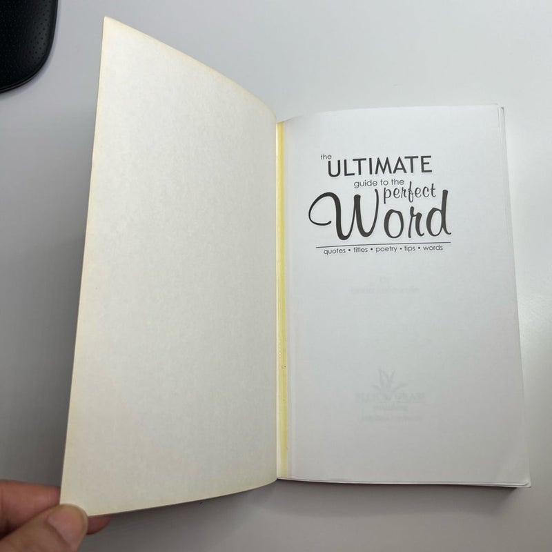 The Ultimate Guide to the Perfect Word