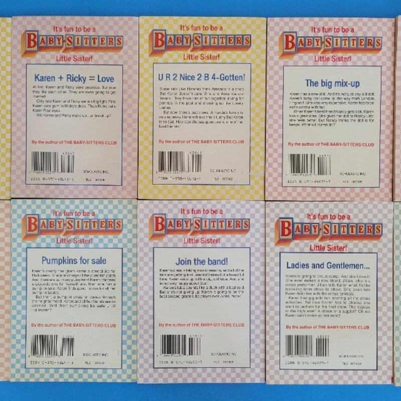THE BABYSITTERS CLUB LITTLE SISTER LOT OF 10 BOOKS BY ANN M. MARTIN VINTAGE 1990s COVERS