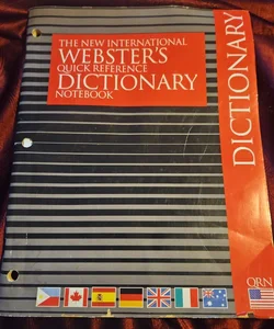 The New International Webster's Quick Reference Dictionary Notebook