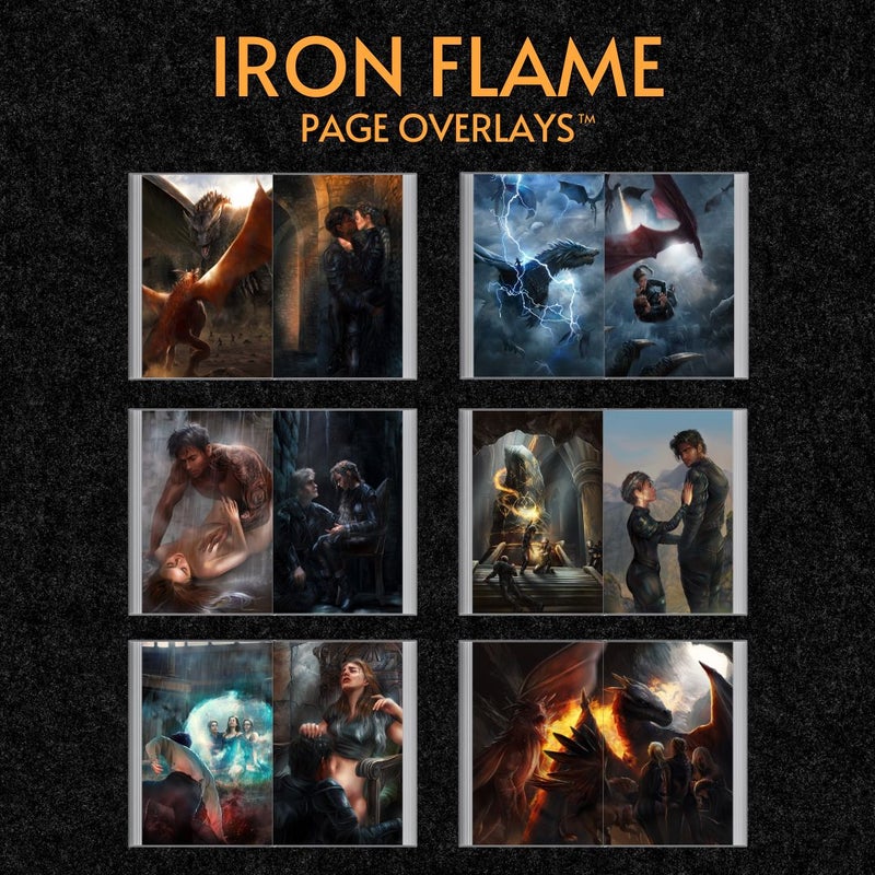 Fourth Wing & Iron Flame US HARDBACK Overlays