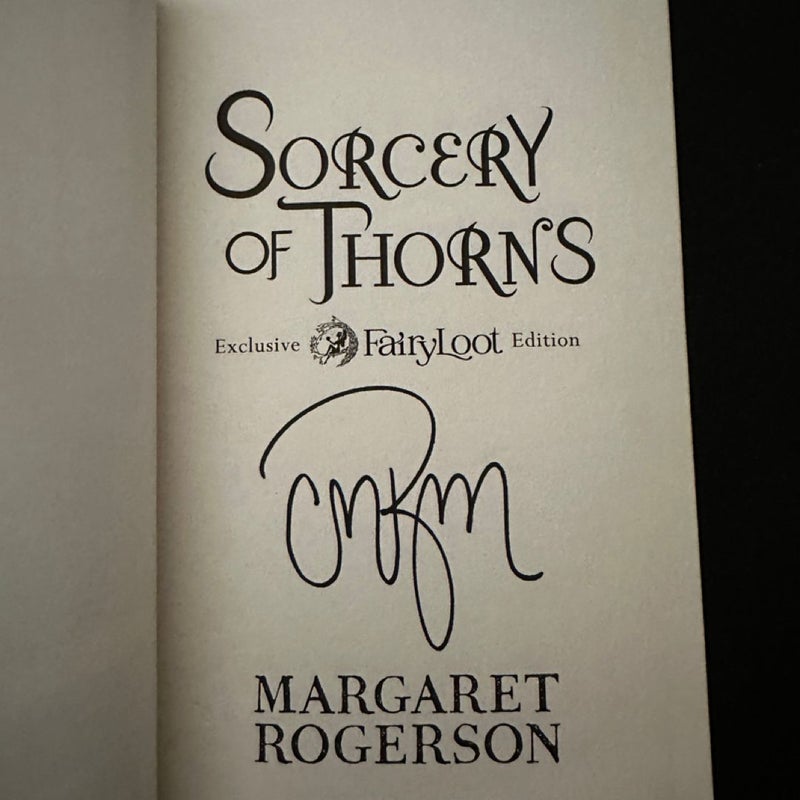 Sorcery of Thorns SIGNED Fairyloot Exclusive Edition