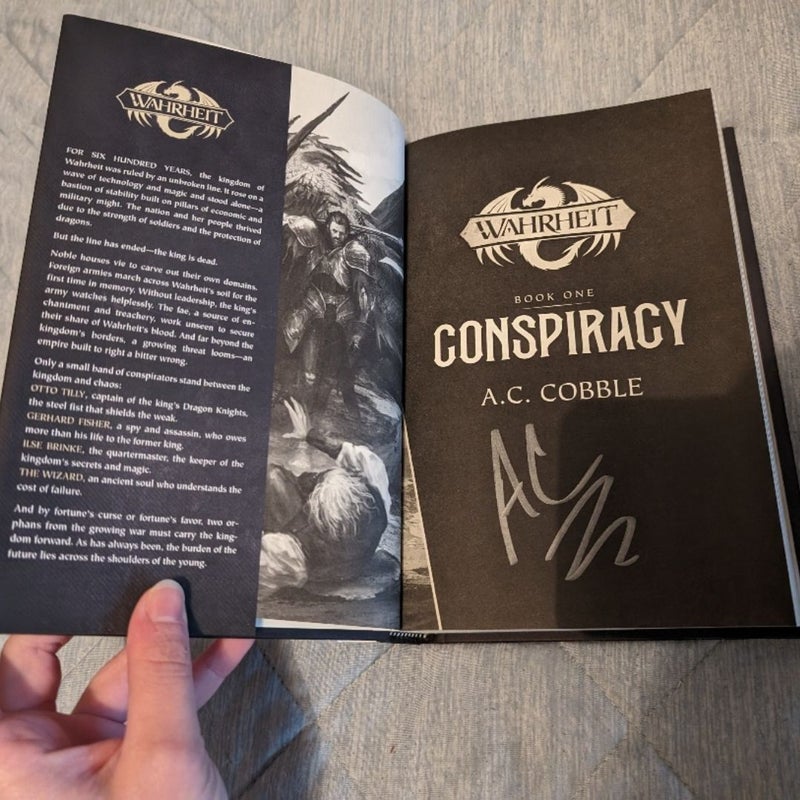 Conspiracy Revenge and Deception Kickstarter Hardcovers Signed