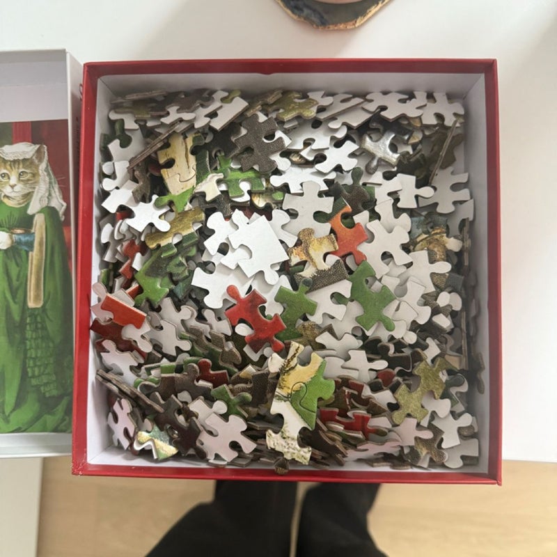 Galison The Arnolfini Marriage Meowsterpiece of Western Art 500 Piece Puzzle