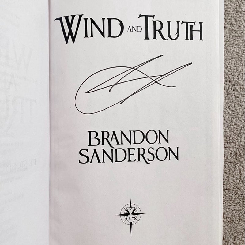 [SIGNED] Wind and Truth UK hardcover