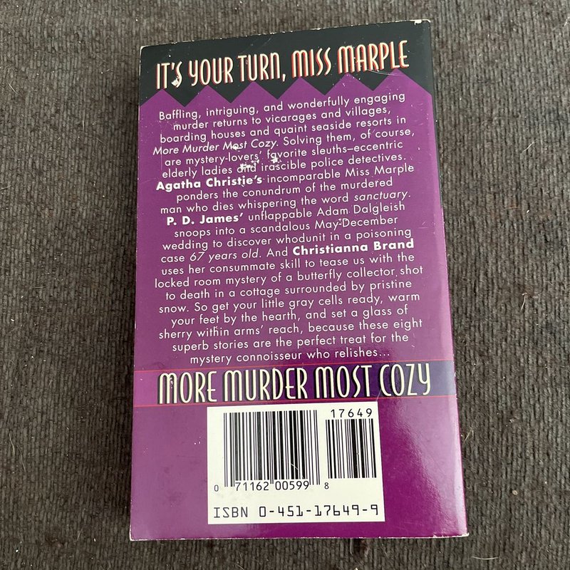 More Murder Most Cozy by Agatha Christie, P. D. James, Ruth Rendell ...