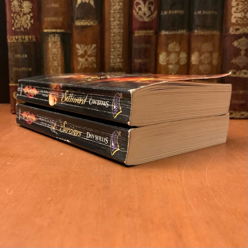 DragonLance: The Anvil of Time 1 & 2: The Sellsword, The Survivors, First Edition First Printing