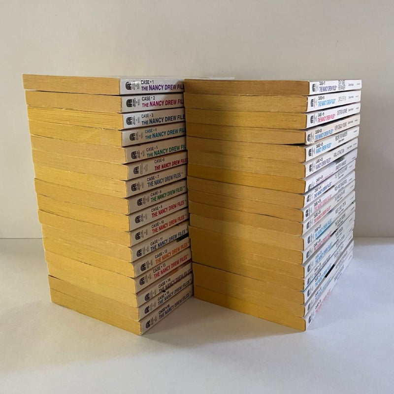 The Nancy Drew Files: Case 1 - 33 (Lot of 33 paperbacks)