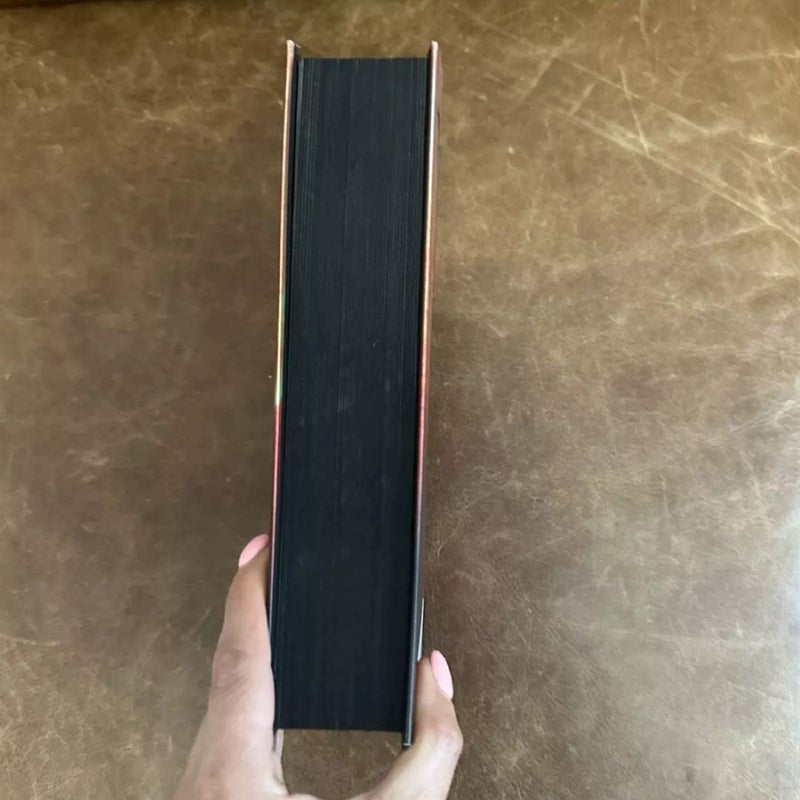 Iron flame & fourth wing holiday special edition sprayed edges 