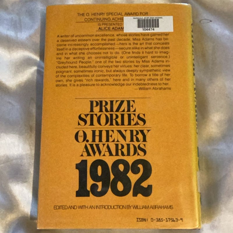 Prize Stories 1982
