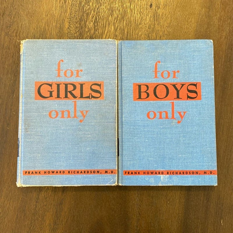 For Girls Only and For Boys Only by (ACCEPTABLE)