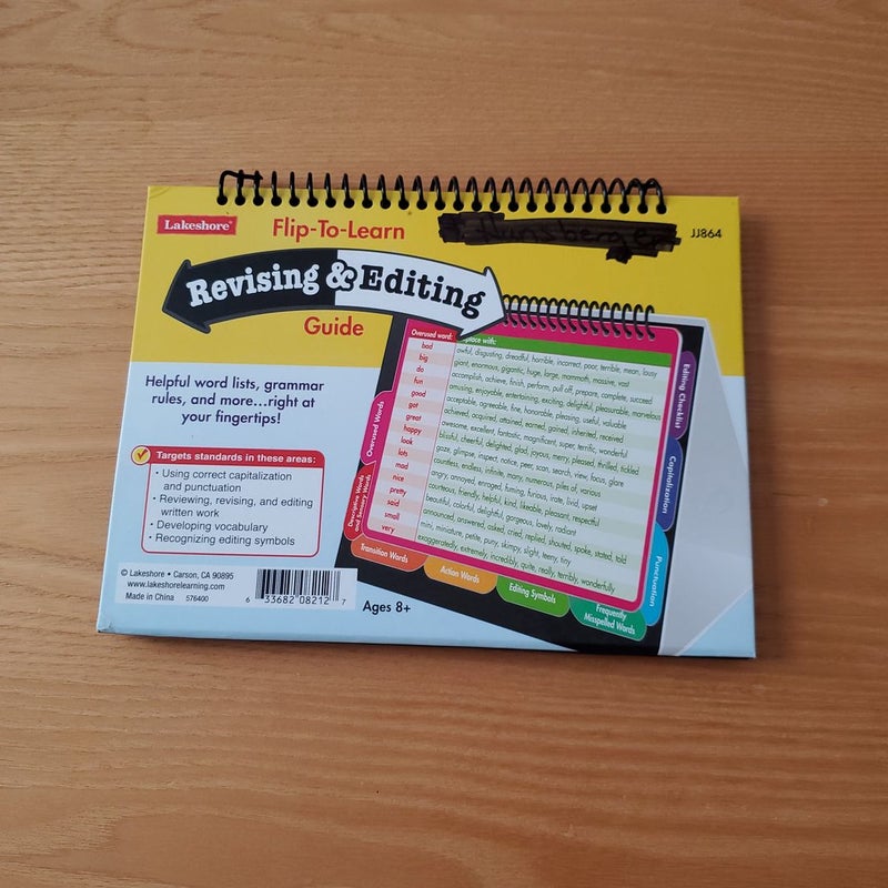 Flip to learn revising and editing guide