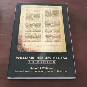Williams' Hebrew Syntax, Third Edition