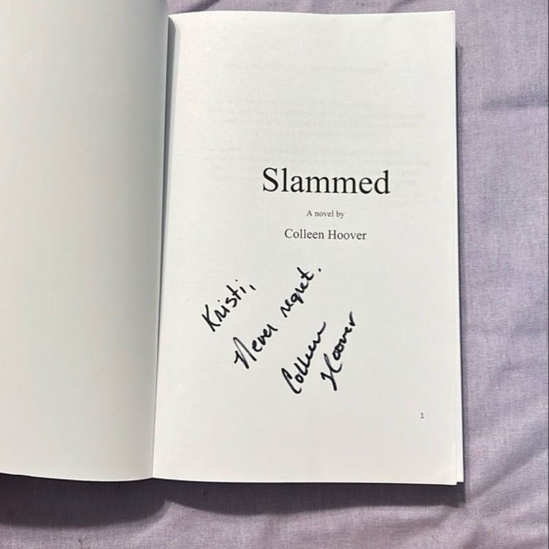 Slammed- OOP Cover Indie Edition (signed) 