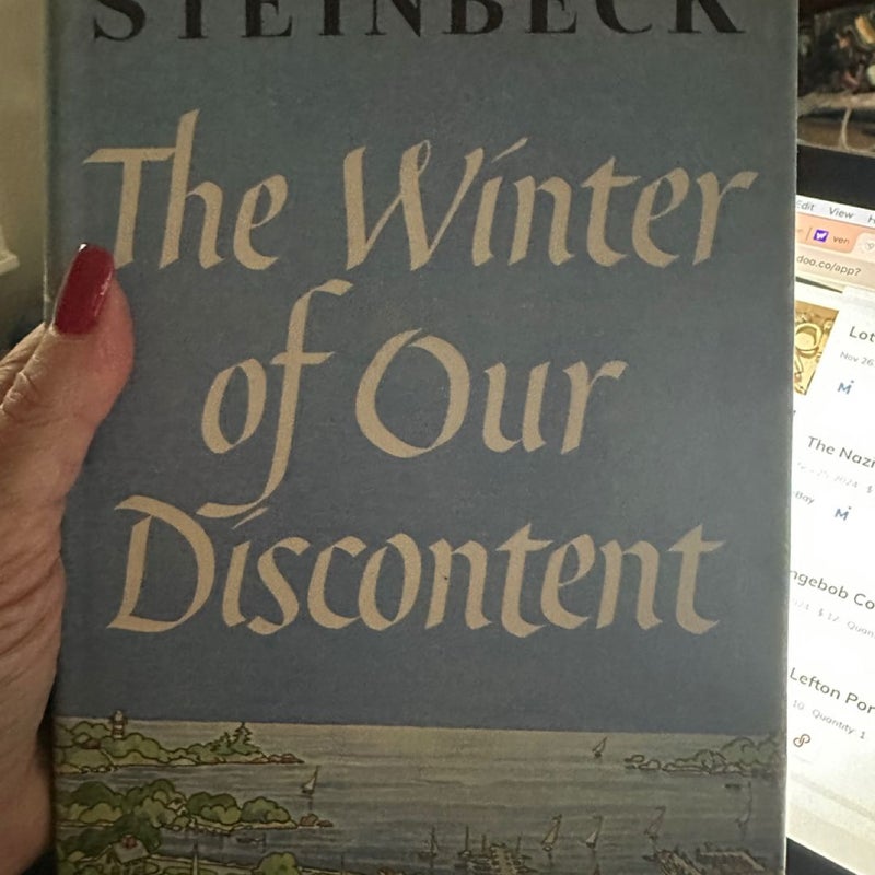 The Winter of Our Discontent by John Steinbeck 1st Edition Vintage HC/DJ 1961