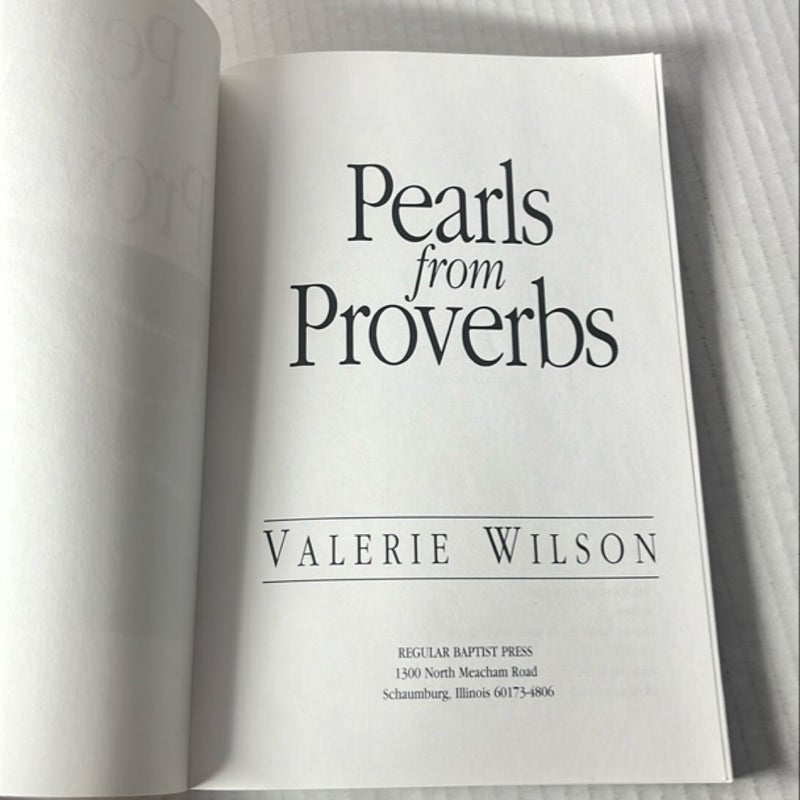 Pearls from Proverbs