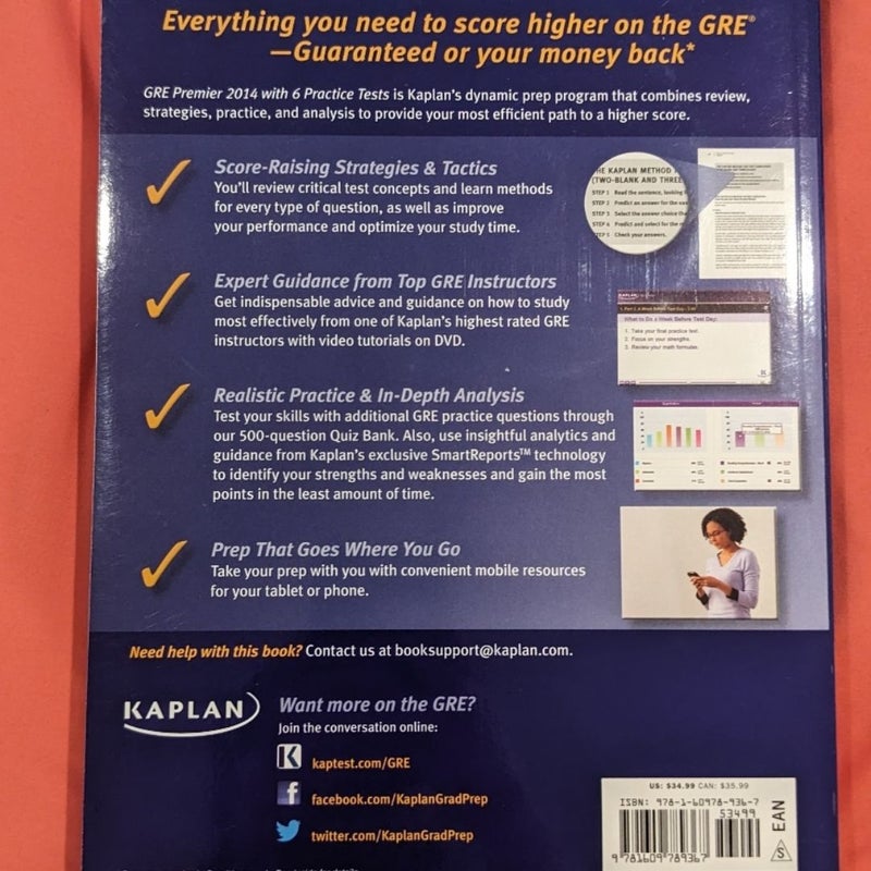 Kaplan GRE® Premier 2014 with 6 Practice Tests