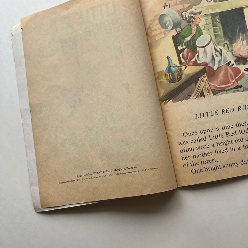Vintage Book: Little Red Riding Hood