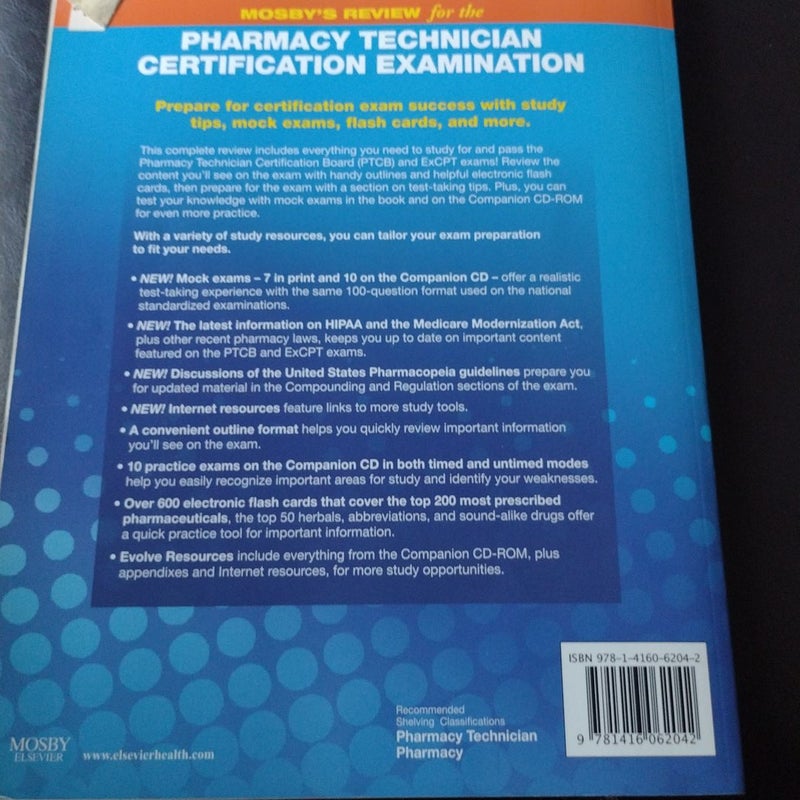 Mosby's Review for the Pharmacy Technician Certification Examination