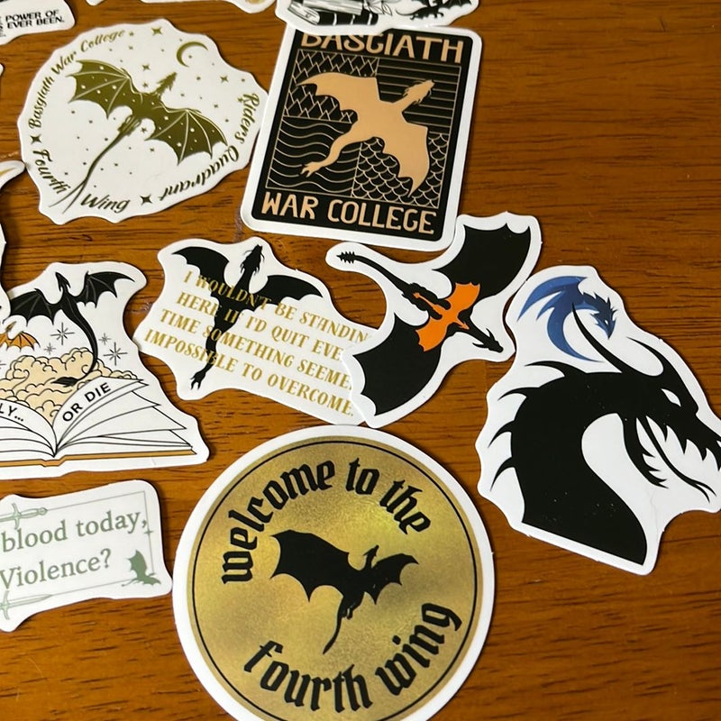 Fourth Wing Stickers 2