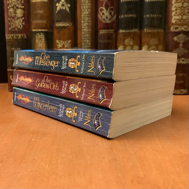 DragonLance: Complete Icewall Trilogy Set: The Messenger, The Golden Orb, Winterheim, All First Edition First Printing