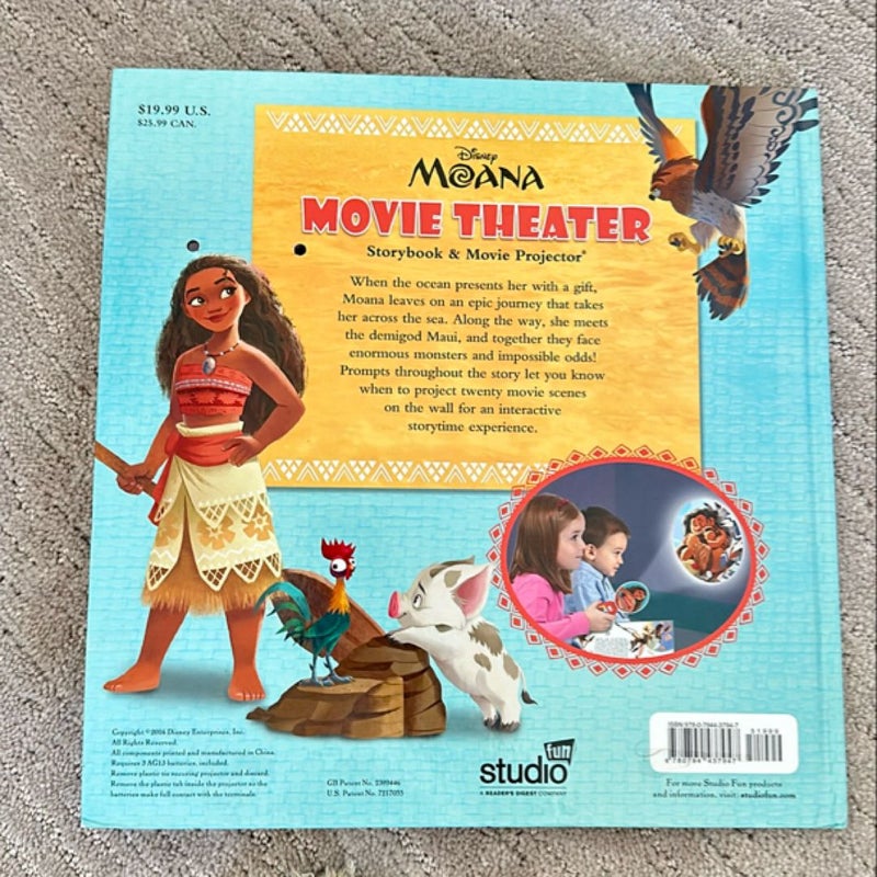 Disney Moana: Movie Theater Storybook and Movie Projector