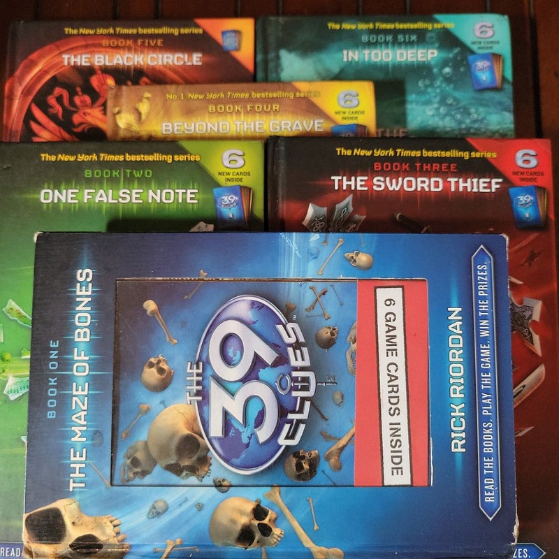 The 39 clues (first 6 books with the cards)