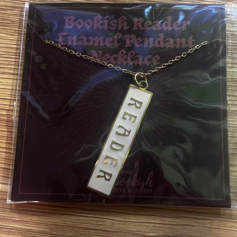 Bookish box Reader Necklace 