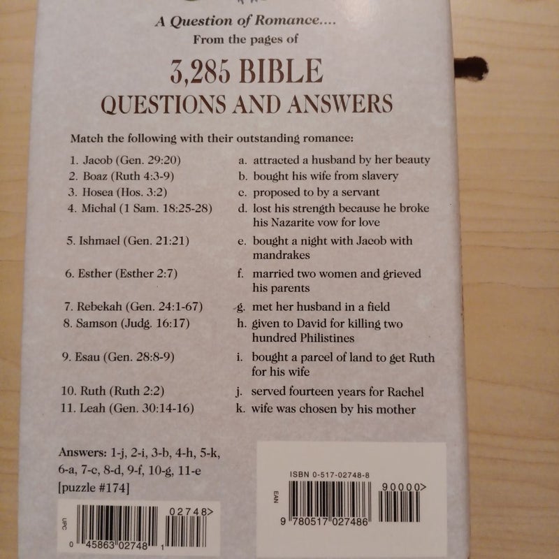 3,285 Bible Questions and Answers