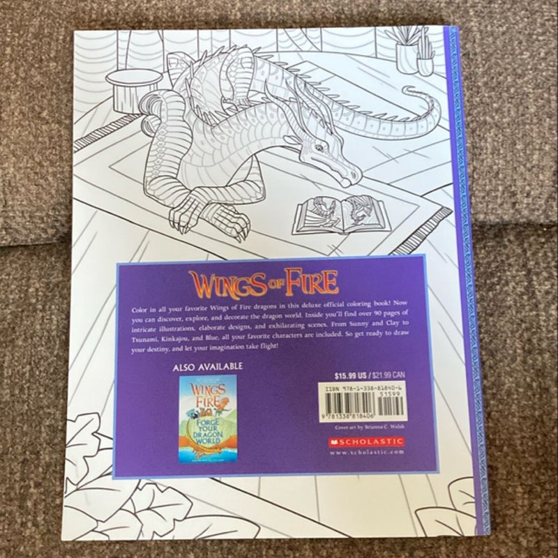 Official Wings of Fire Coloring Book by Tui T. Sutherland